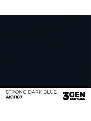 Peinture acrylique bleu foncé AK-Interactive 17ml