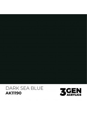 Peinture acrylique Bleu Mer Sombre AK-Interactive 17ml