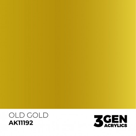 Tinta acrílica metálica Old Gold AK-Interactive