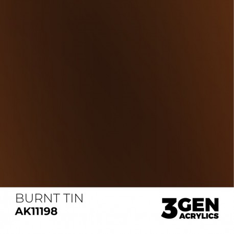 Pigmento metálico Burnt Tin AK-Interactive 17ml