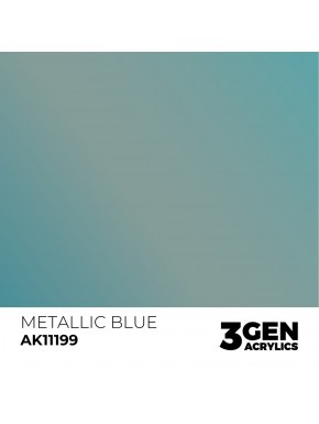 Tinta Azul Metálico AK-Interactive 17ml