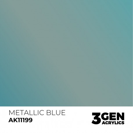 Pintura Metallic Blue AK-Interactive 17ml