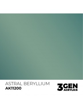 Bouteille de peinture métallique Astral Beryllium AK Interactive