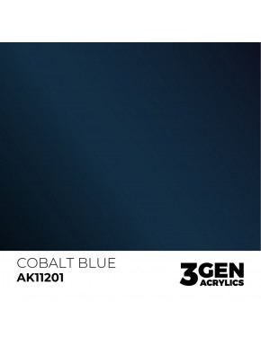 Peinture métallique bleu cobalt AK-Interactive 17ml