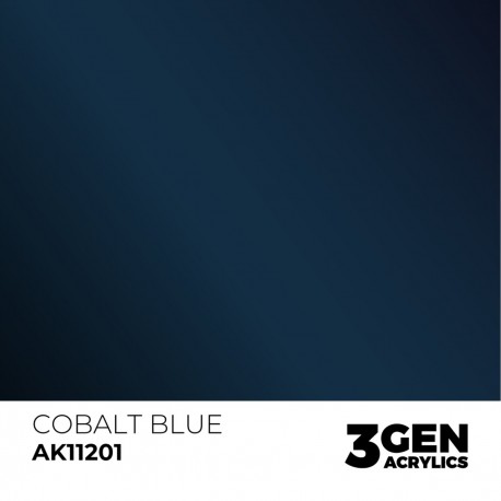 Peinture métallique bleu cobalt AK-Interactive 17ml