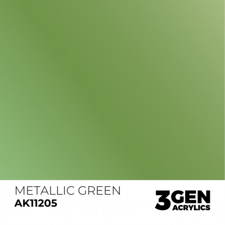 Tinta acrílica verde metálico AK-Interactive 17ml