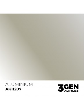 Tinta metálica Aluminium AK11207 de 17ml