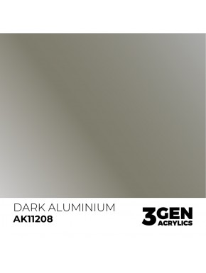 Peinture Métallique Dark Aluminium d'AK-Interactive 17ml