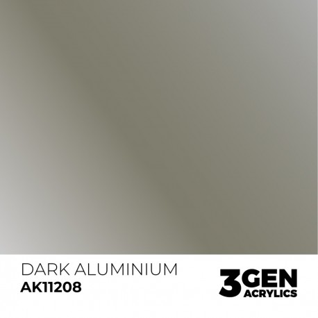 Peinture Métallique Dark Aluminium d'AK-Interactive 17ml