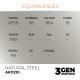 Envase de pintura metálica Natural Steel AK11210