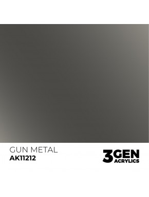 Peinture métallique Gun Metal d'AK-Interactive