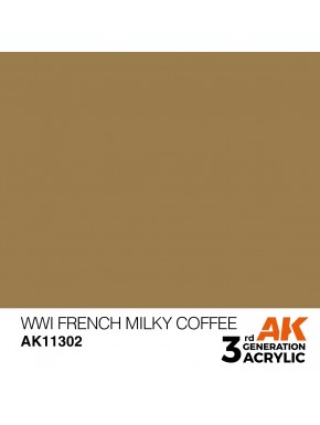 Peinture modélisme WWI French Milky Coffee AK Interactive