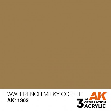 Peinture modélisme WWI French Milky Coffee AK Interactive
