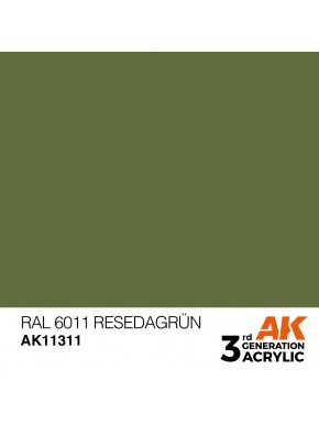 Peinture acrylique RAL 6011 Resedagrün AK-Interactive