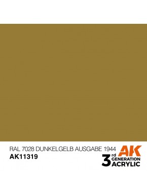 Peinture RAL 7028 Dunkelgelb AFV AK-Interactive 17ml