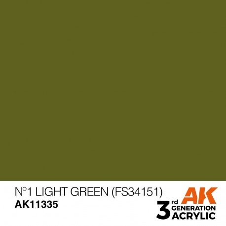 Tinta verde claro AFV N°1 FS34151 AK-Interactive