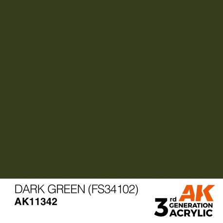 Tinta Verde Escuro FS34102 da AK-Interactive