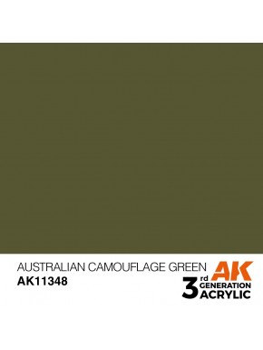 Bouteille de peinture vert camouflage australien AFV AK-Interactive