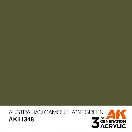 Bouteille de peinture vert camouflage australien AFV AK-Interactive