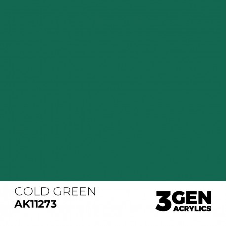 Pintura acrílica Cold Green AK-Interactive 17ml