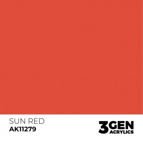 Frasco de pintura Sun Red de 17ml AK-Interactive