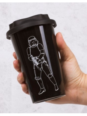 Vaso de Viaje Star Wars Stromtrooper 3D Black