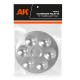 Palette en aluminium 6 cavités AK-Interactive pour maquettisme
