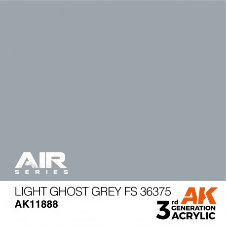 Tinta cinza Light Ghost Grey FS 36375 AK Interactive