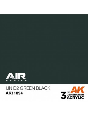 Bouteille de peinture IJN D2 Green Black pour modélisme