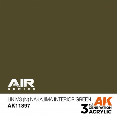 Peinture IJN M3 Nakajima Interior Green 17ml par AK-Interactive