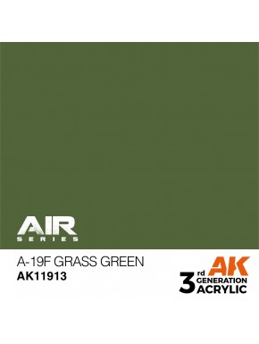 Tinta A-19F Verde Relva AK-Interactive
