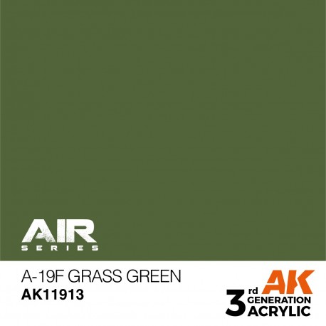 Tinta A-19F Verde Relva AK-Interactive