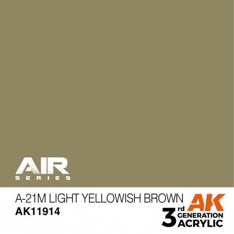 Peinture A-21M Light Yellowish Brown pour modélisme