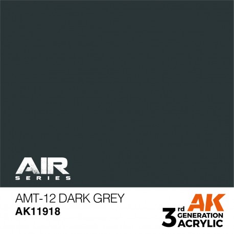 Peinture acrylique gris foncé AK-Interactive AMT-12