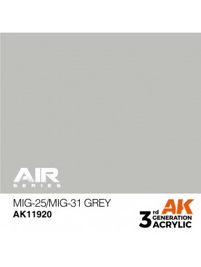 Tinta acrílica cinza Mig-25/Mig-31 17ml AK-Interactive