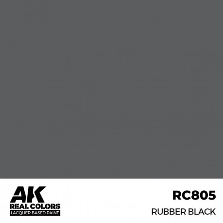 Pintura lacada negro Rubber AK-Interactive RC805
