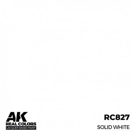 Botella de pintura laca base AK-Interactive Solid White