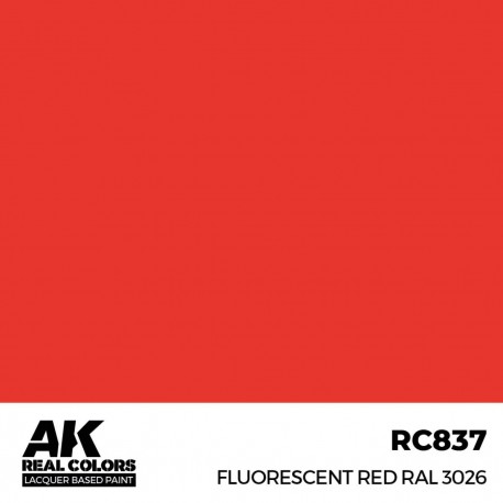 Pintura fluorescente roja RAL 3026 AK-Interactive