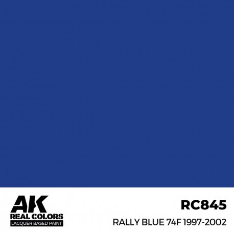 Pintura azul Rally Blue 74F de AK-Interactive