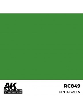 Pintura Ninja Green da AK-Interactive, frasco 17 ml