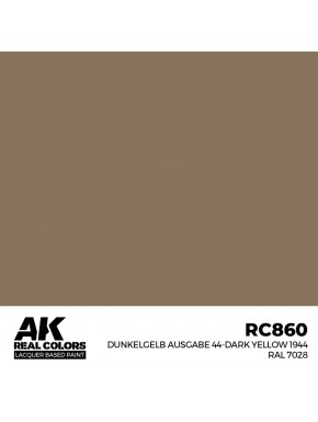 Peinture laquée Dunkelgelb Ausgabe 44 RAL 7028