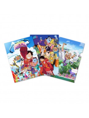 Ensemble de 3 chemises transparentes One Piece Egghead