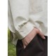 Chemise médiévale Ludwig en coton naturel sur homme