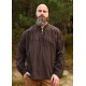 Chemise médiévale marron Ludwig en coton