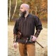 Chemise médiévale marron Ludwig en coton