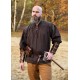 Chemise médiévale marron Ludwig en coton