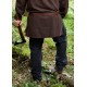 Pantalones medievales negros con cordón ajustable