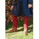 Chausses médiévales rouges avec lacets de Battle-Merchant
