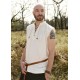 Camisa medieval sem mangas cor natural