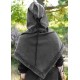 Capucha medieval marrón Stig para recreación histórica